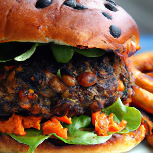 sweet potato black bean burger