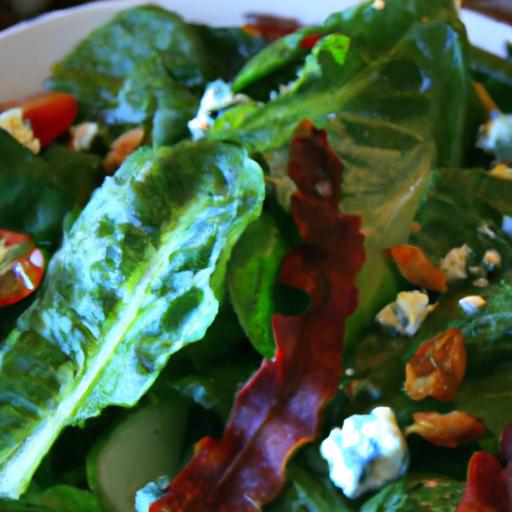 Swiss Chard and Bacon Salad with Blue Cheese Dressing