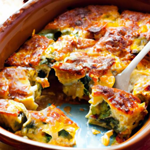 swiss chard and bacon strata