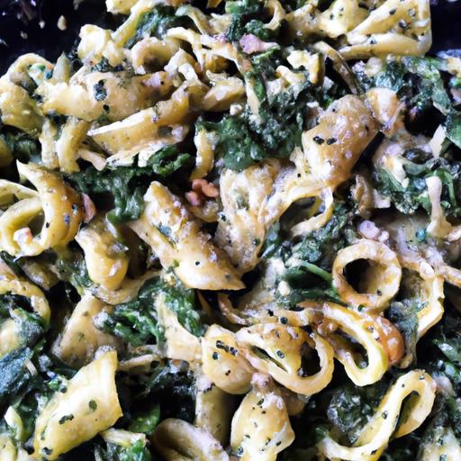 swiss chard and gorgonzola pasta