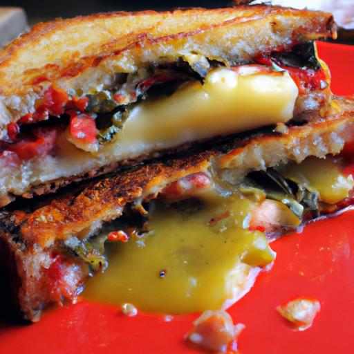 swiss chard and gouda grilled cheese