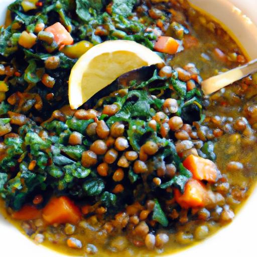 swiss chard and lentil stew