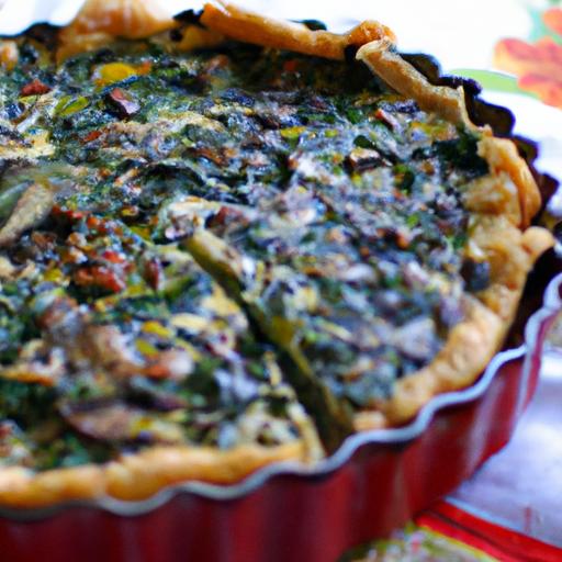 Swiss Chard and Mushroom Quiche