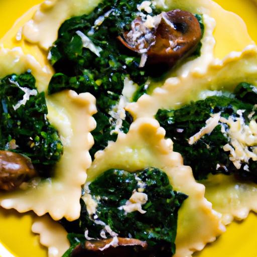 Swiss Chard and Mushroom Ravioli