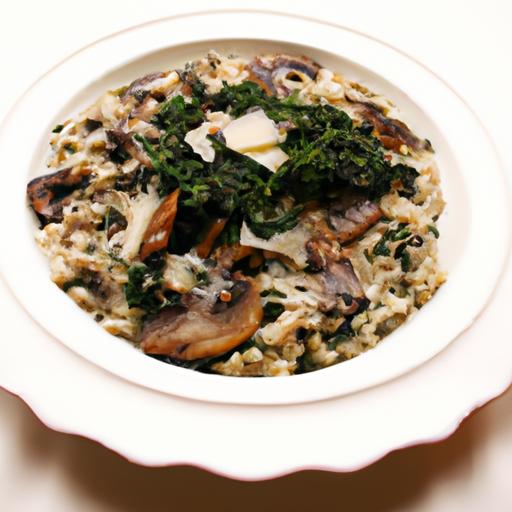 Swiss Chard and Mushroom Risotto