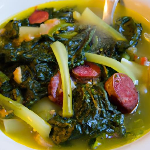 swiss chard and sausage stew