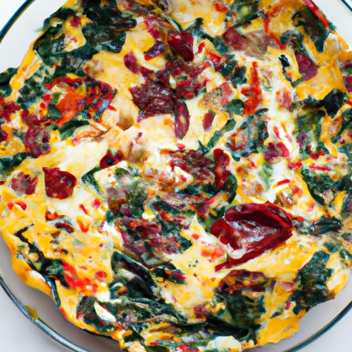 Swiss Chard and Sun Dried Tomato Frittata