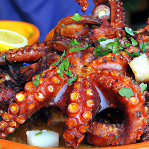 tandoori baby octopus