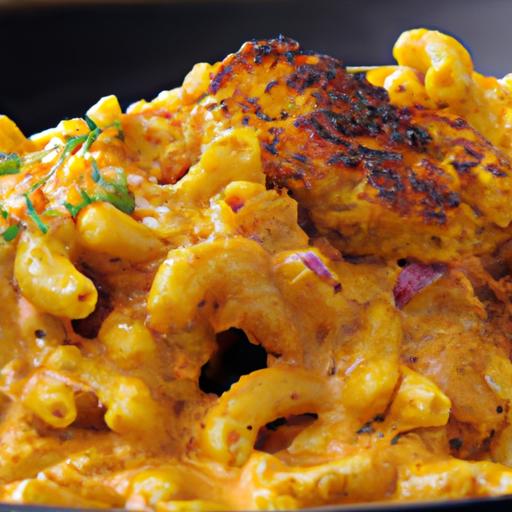 tandoori chicken mac and cheese