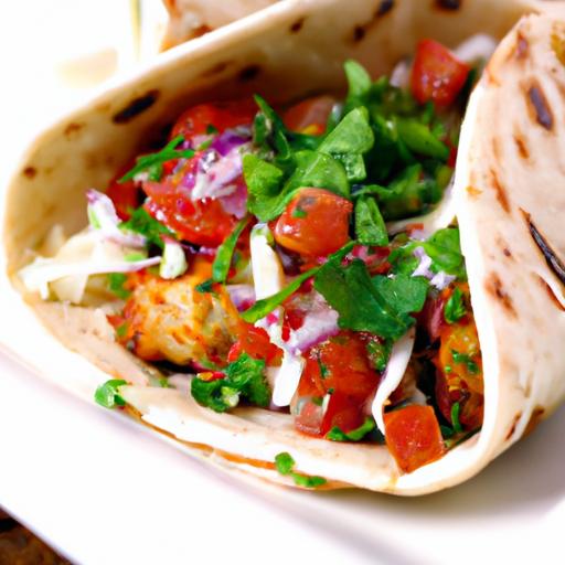 Tandoori Chicken Roti Wraps