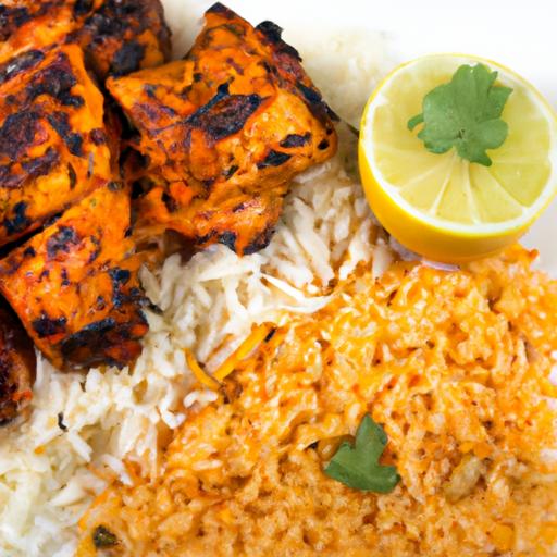 tandoori chicken with basmati rice