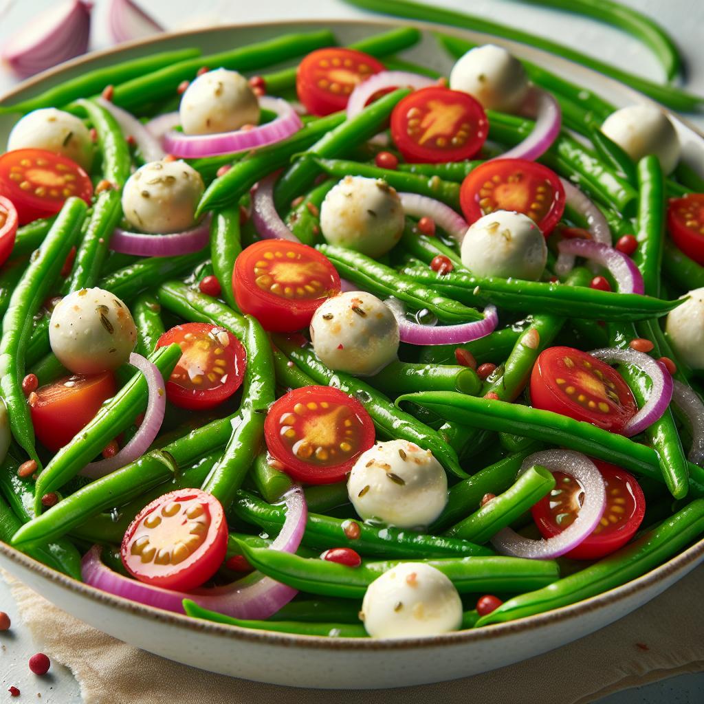 tangy green bean ciliegini salad