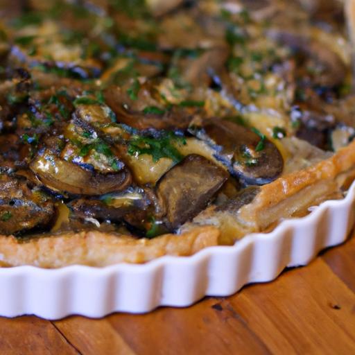 tarte fine aux champignons