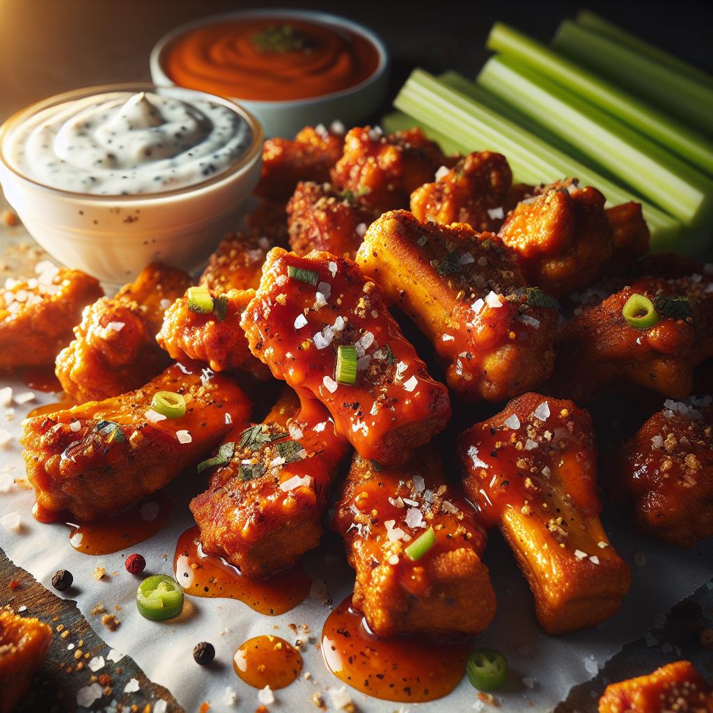 Tempeh Buffalo Wings