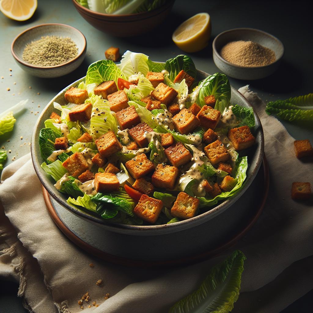 tempeh caesar salad