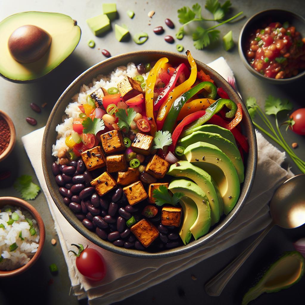 tempeh fajita bowls