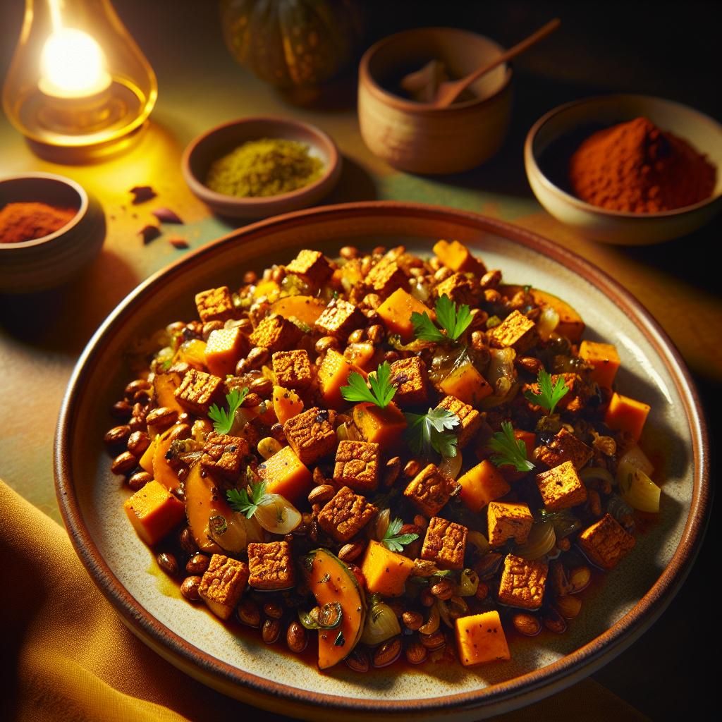 tempeh pumpkin hash