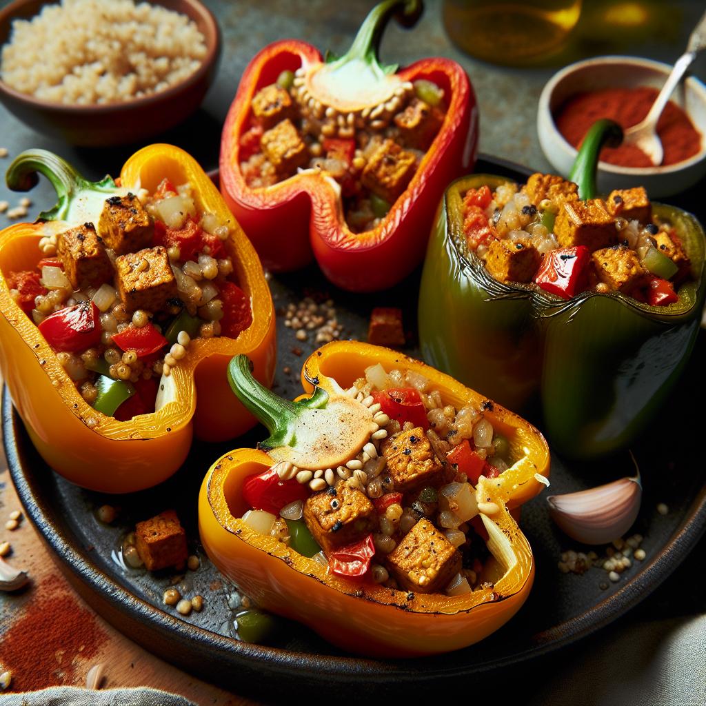 tempeh stuffed peppers