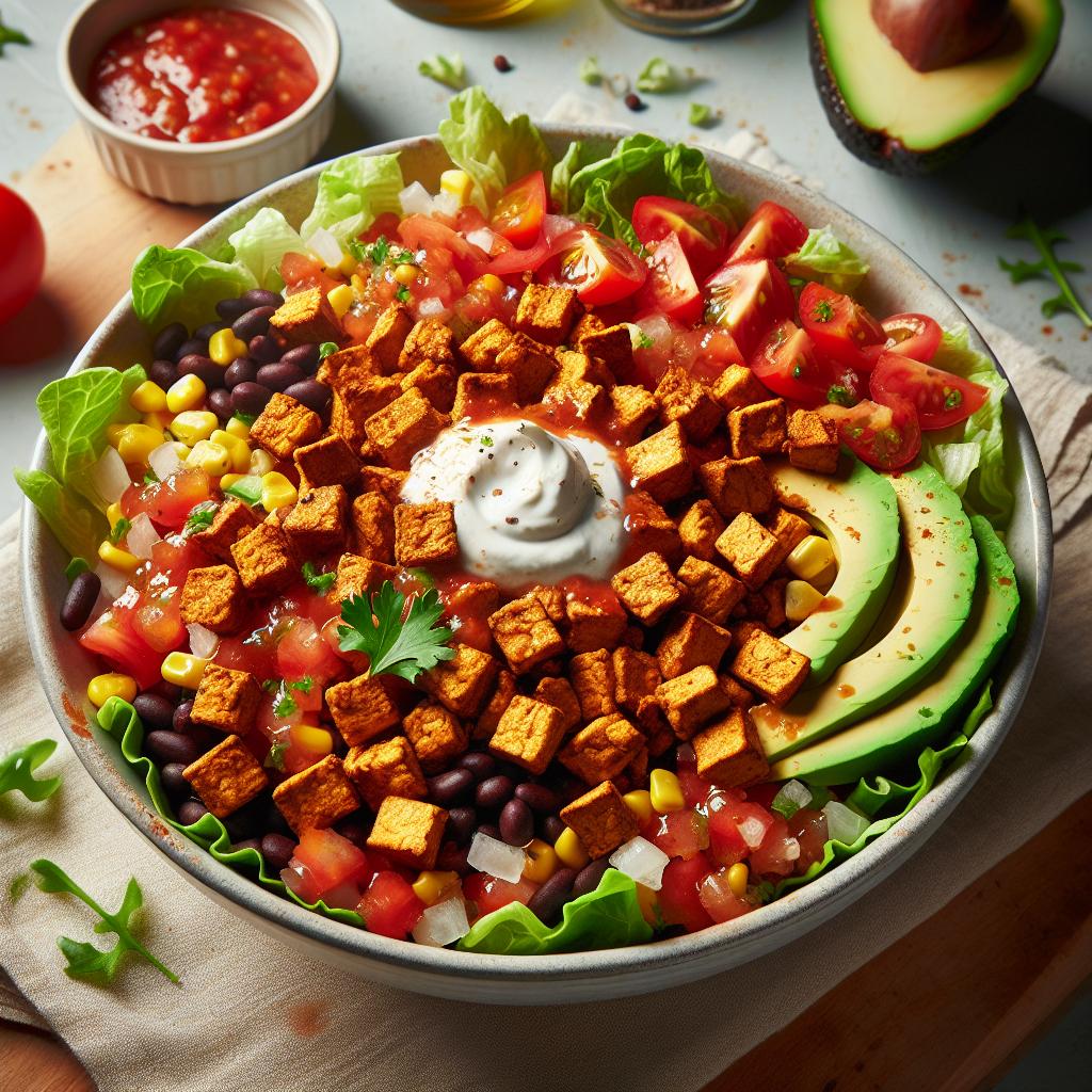 Tempeh Taco Salad