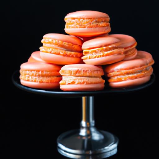 tequila sunrise macarons