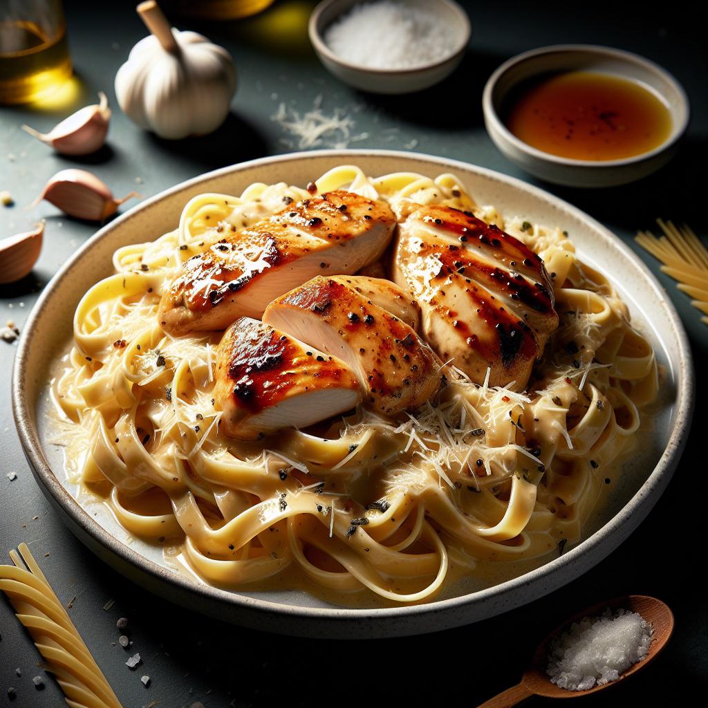 Teriyaki Chicken Alfredo