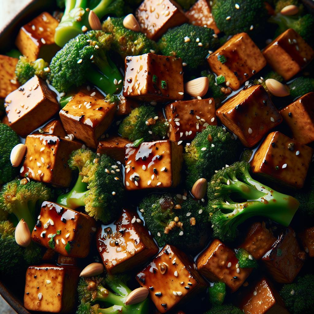 Teriyaki Tempeh and Broccoli