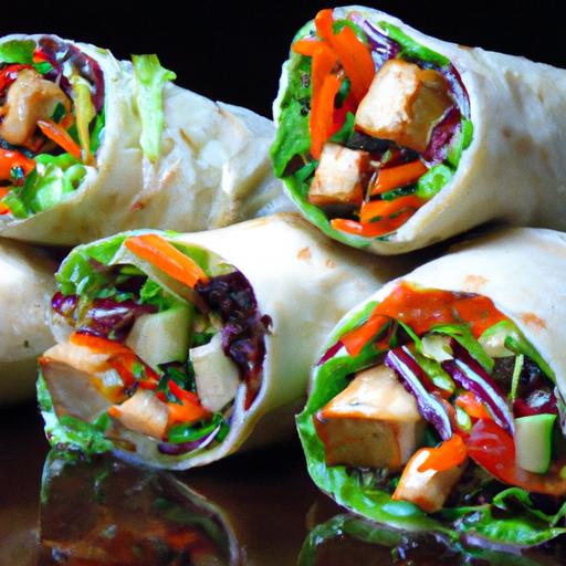 teriyaki tofu wraps