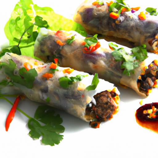 Thai Basil and Beef Wraps