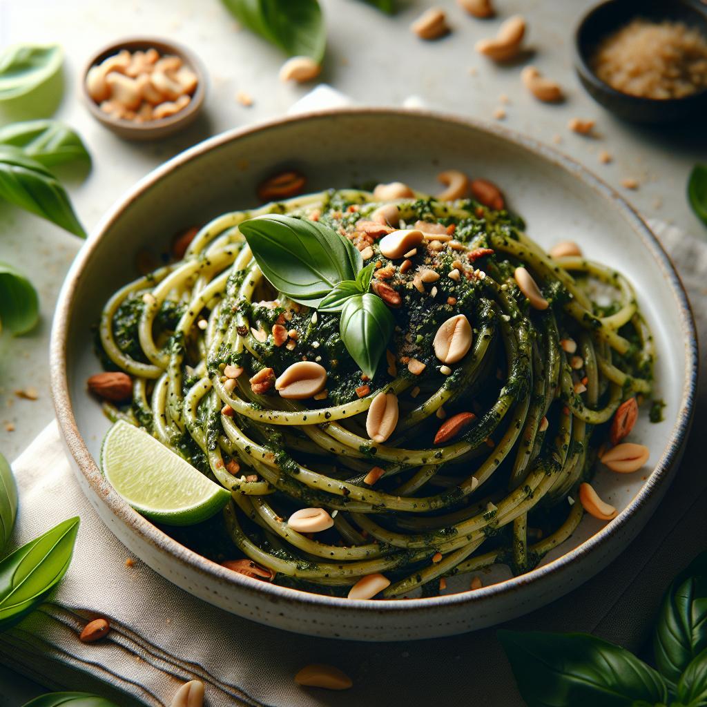 thai basil pesto pasta