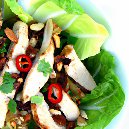 Thai Chicken Lettuce Wraps