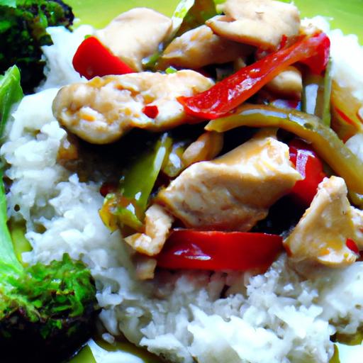 thai red curry chicken stir fry