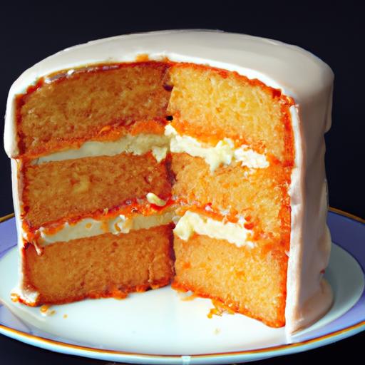 thai tea cake