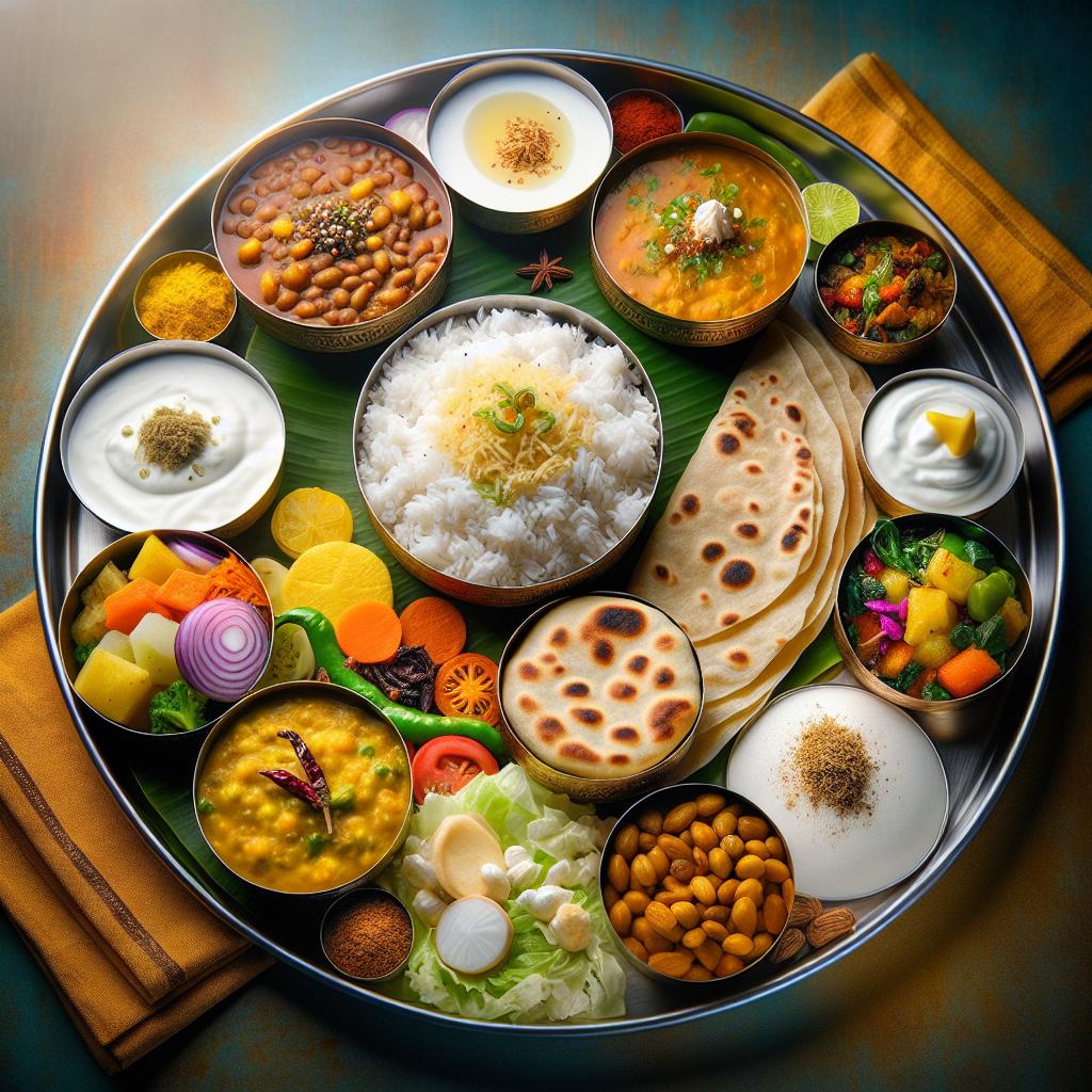 thali (platter with various dishes)