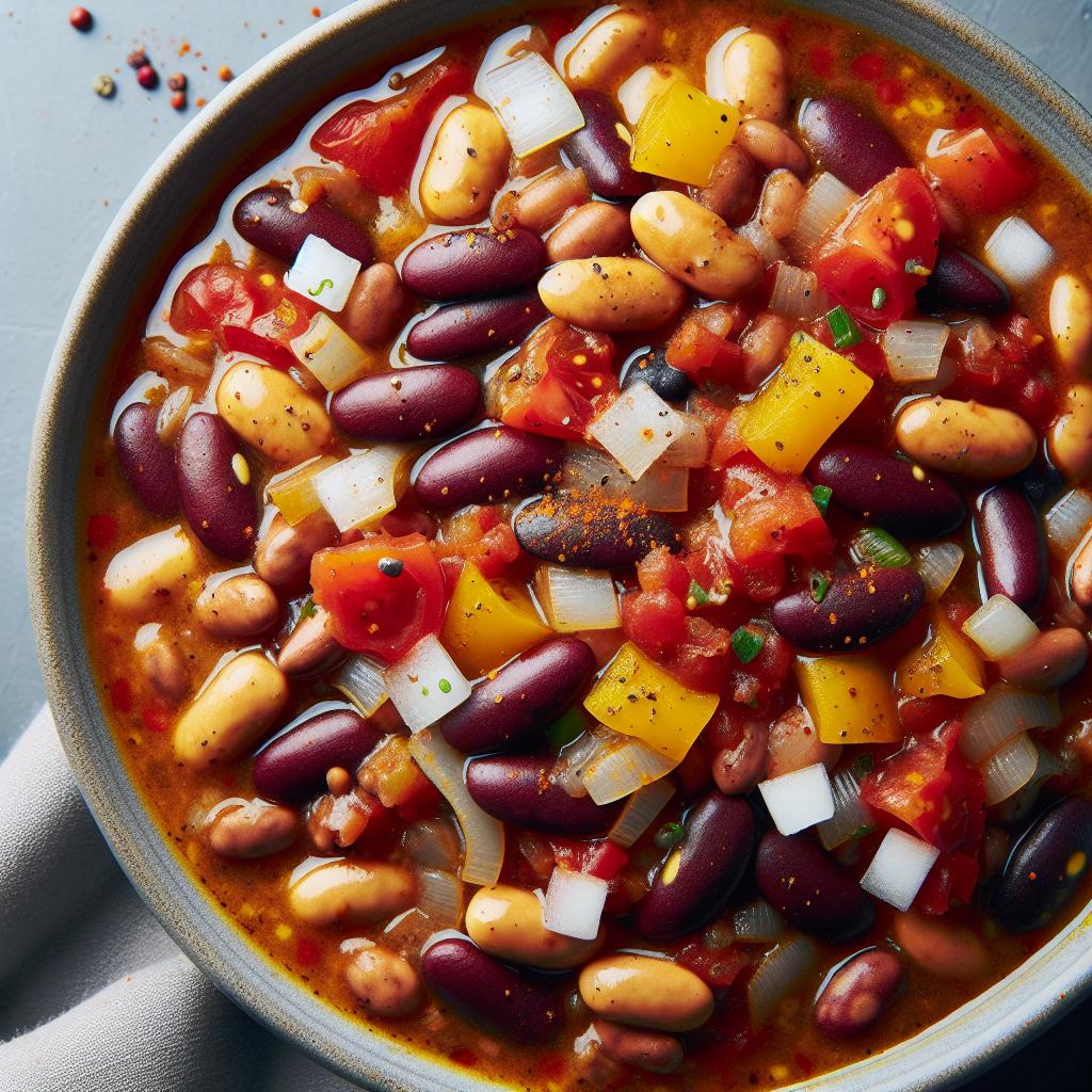 three bean chili