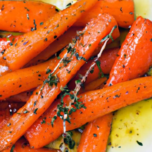 thyme and butter roasted carrots