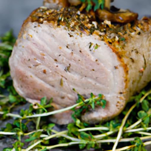 thyme and garlic roasted pork tenderloin