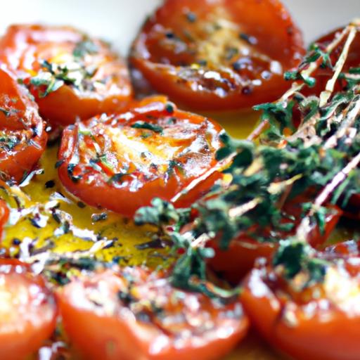 thyme and garlic roasted tomatoes