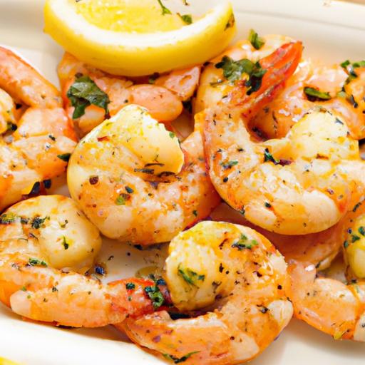 thyme and lemon grilled shrimp