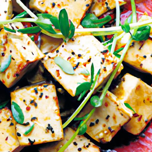 thyme and lemon grilled tofu