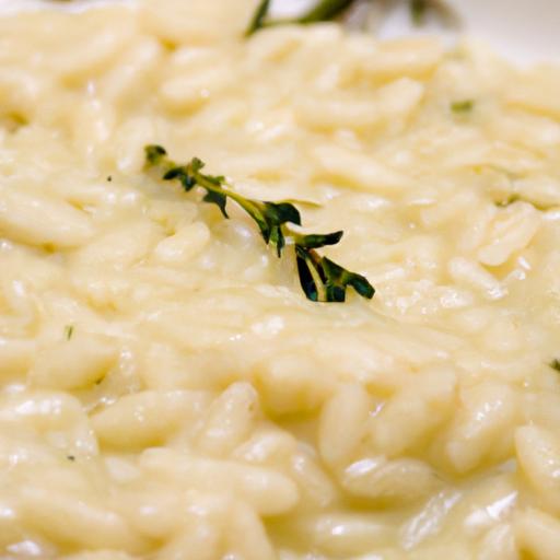 thyme and white wine risotto