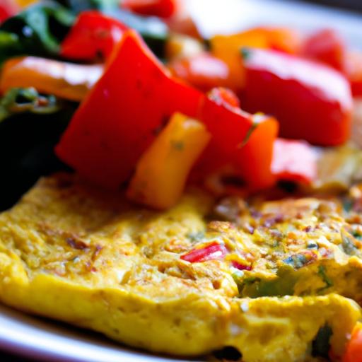 tofu and vegetable omelette