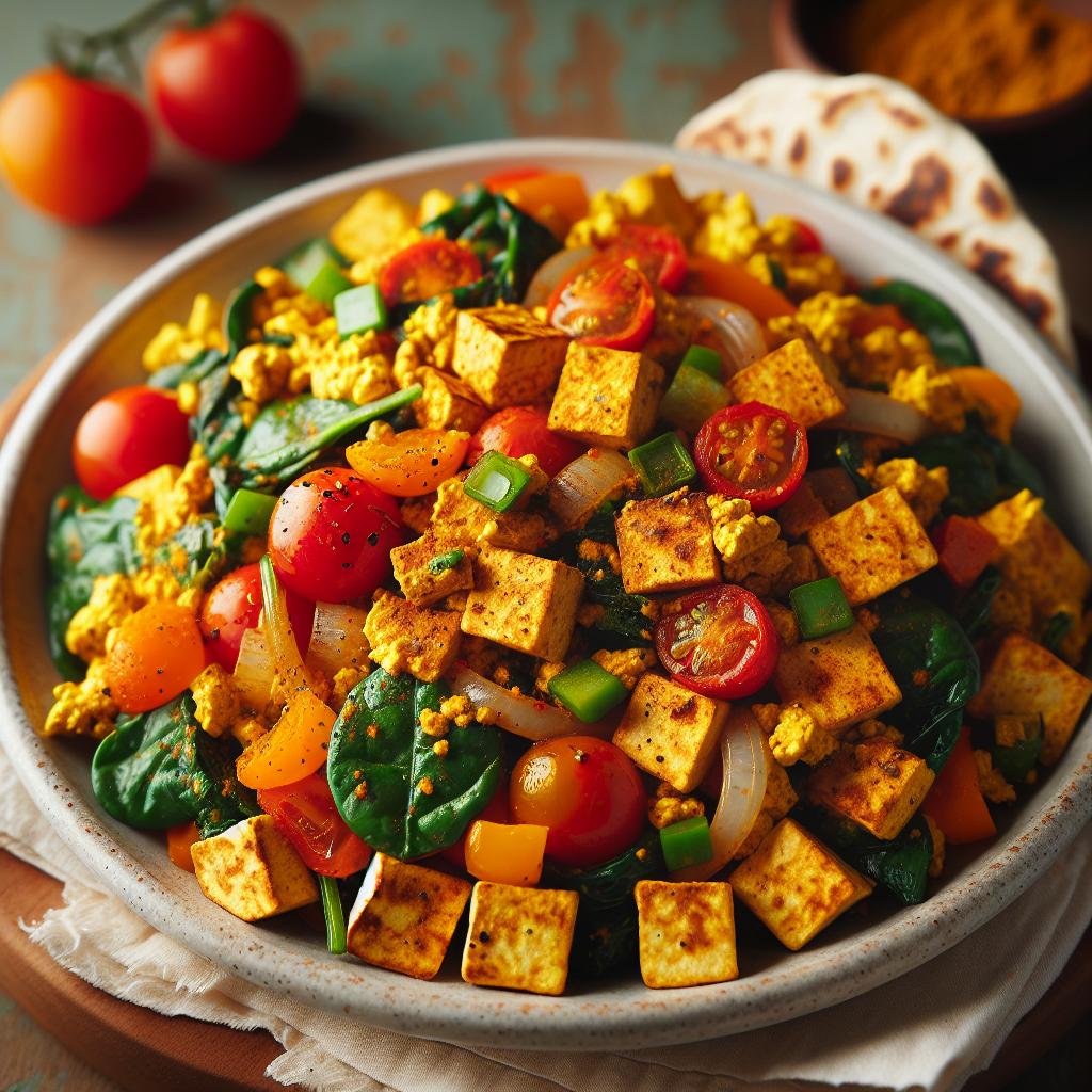 tofu scramble with vegetables