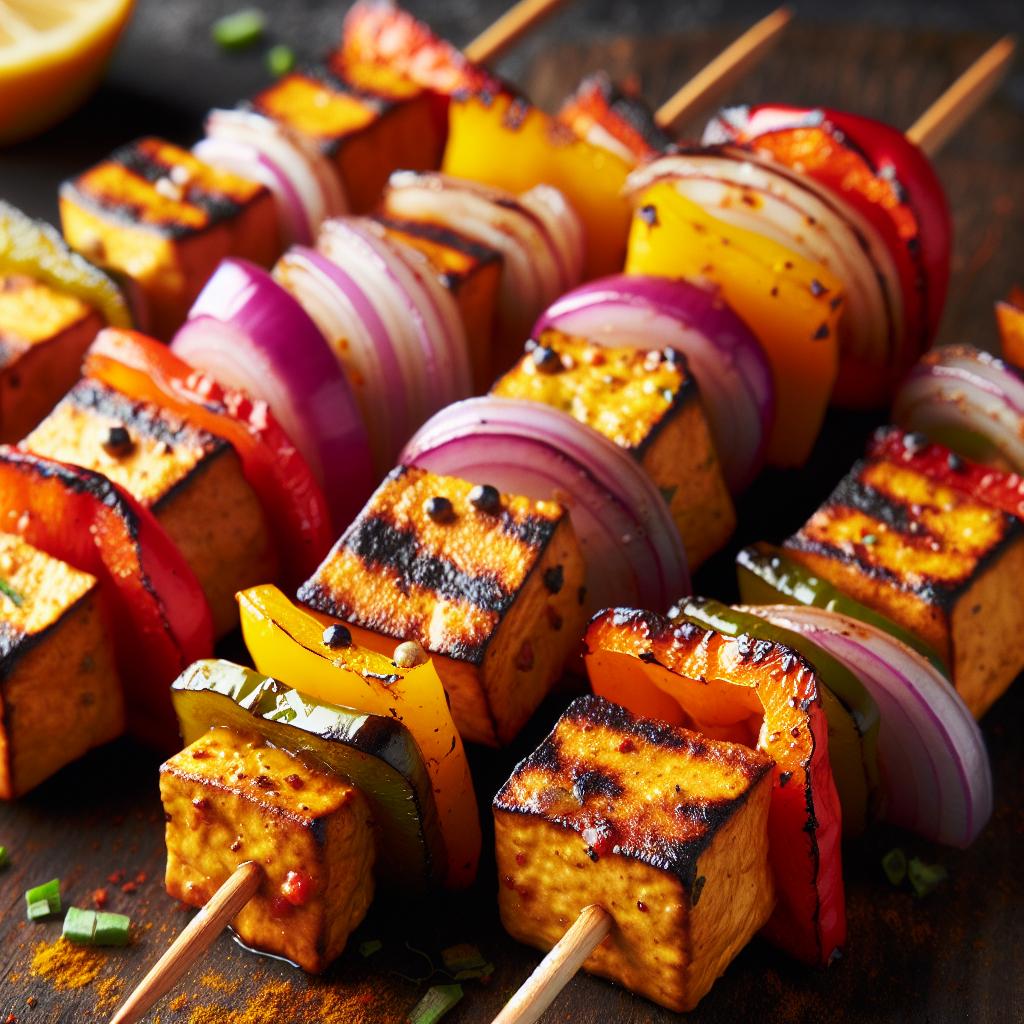 Tofu Tikka Skewers