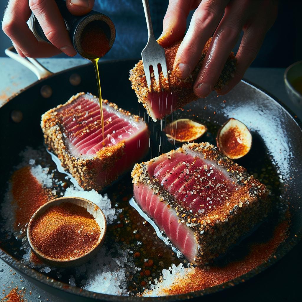 togarashi crusted tuna