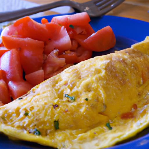 Tomato and Basil Omelette