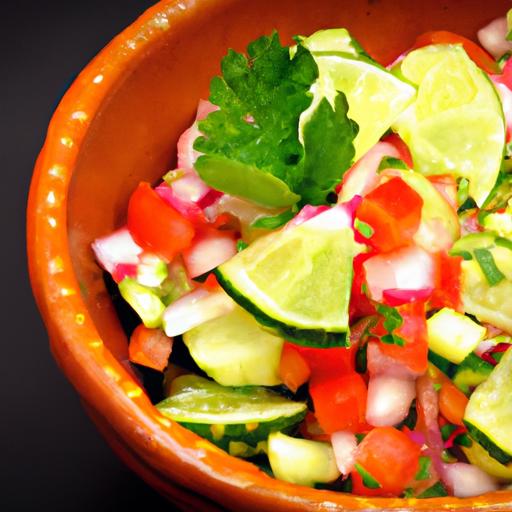 tomato and cucumber pico de gallo