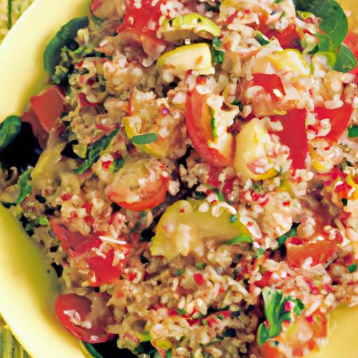 Tomato and Cucumber Quinoa Salad