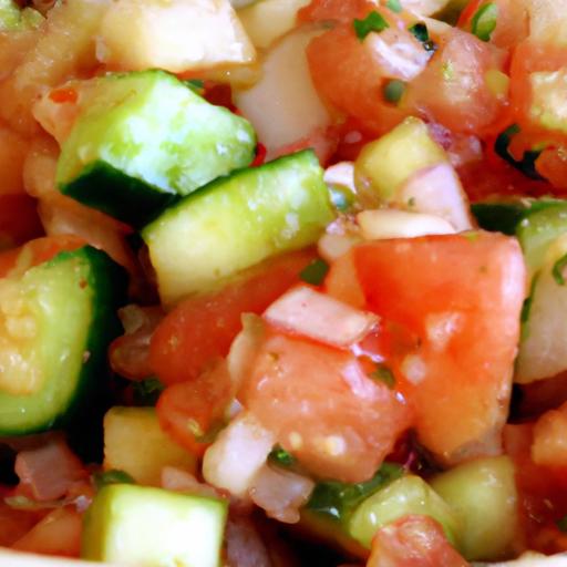 tomato and cucumber salsa