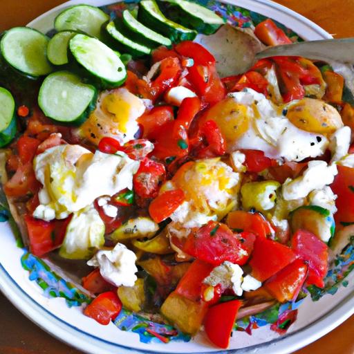 Tomato and Cucumber Shakshuka