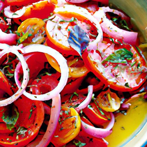 tomato and oregano salad